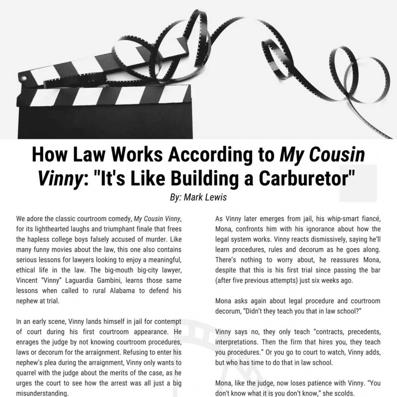 A diagram illustrating how law functions, likening it to the process of building a car, with various components labeled